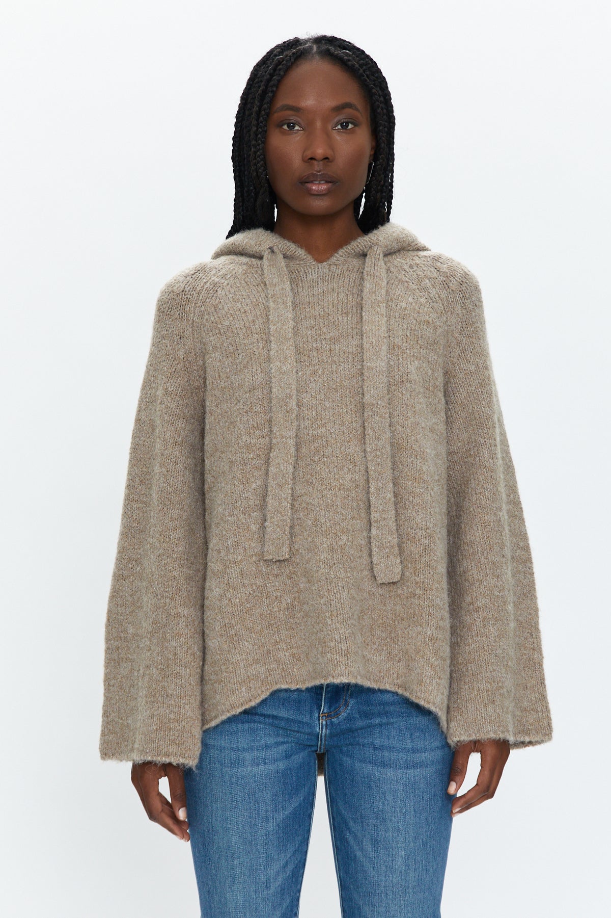 Elena Oversized Hoodie - Taupe
            
              Sale